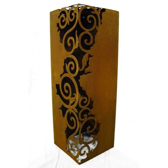 Rechteckige Säulen Rost Säule Venezia 1 m hoch 33,5 x 33,5 cm 
sehr edle und stilvolle Rost Säule, rechteckig
1 m hoch, 33,5 x