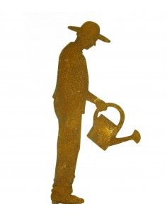 Gärtner Figur Gärtner „Gerhard“ mit Gießkanne, auf Platte 30cm 
auf Standplatte
Höhe 30 cm