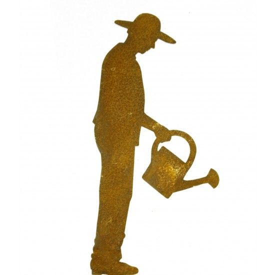 Gärtner Figur Gärtner „Gerhard“ mit Gießkanne, auf Platte 30cm 
auf Standplatte
Höhe 30 cm
