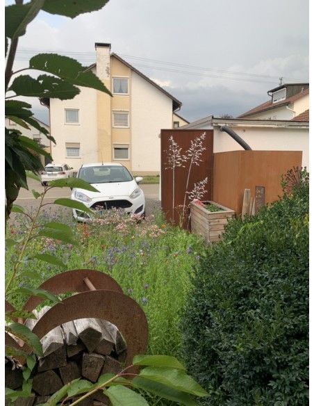 Sichtschutzwände und Paravents Sichtschutzwand Metall Gräser Motiv - 200 x 100 cm - Sichtschutzelement Rost 



Diese Sichts