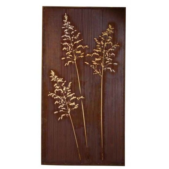 Sichtschutzwände und Paravents Sichtschutzwand Metall Gräser Motiv - 200 x 100 cm - Sichtschutzelement Rost 



Diese Sichts