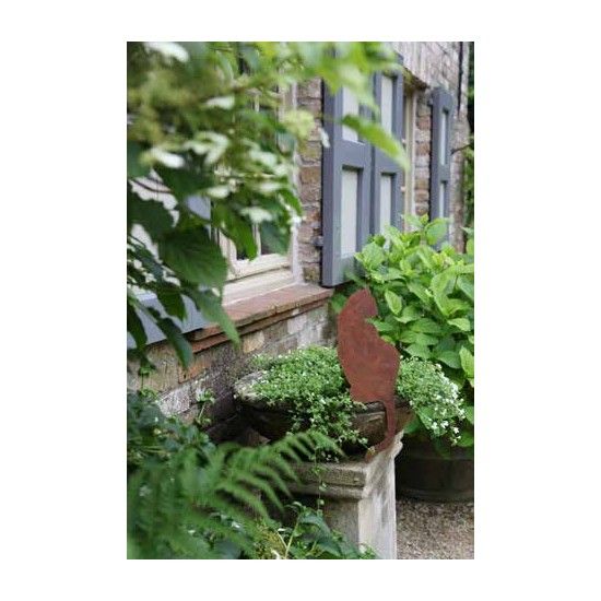 Deko Katzen und Mäuse Katze für Kante Sitzend von hinten zur Seite schauend  Model: Katze sitzend zur Seite schauend, Schwanz na