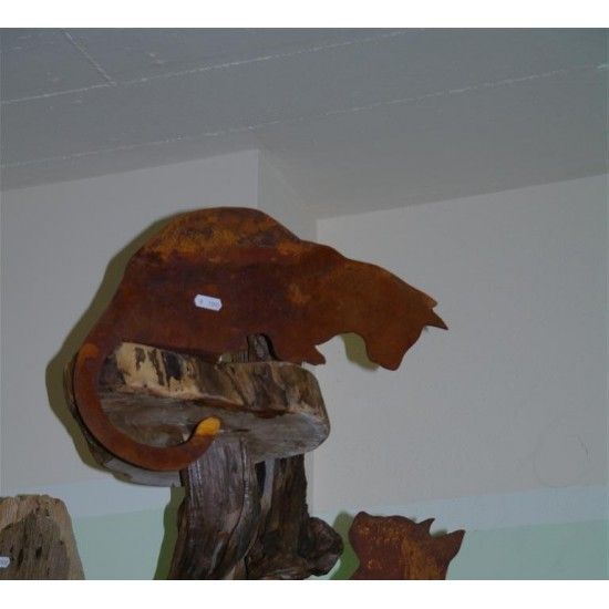 Deko Katzen und Mäuse Deko Katze für Kante nach unten schauend - Kantenhocker Katze nach unten schauend 37 cm lang
Hinten ist e