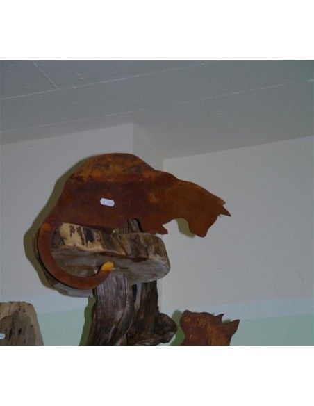 Deko Katzen und Mäuse Deko Katze für Kante nach unten schauend - Kantenhocker Katze nach unten schauend 37 cm lang
Hinten ist e