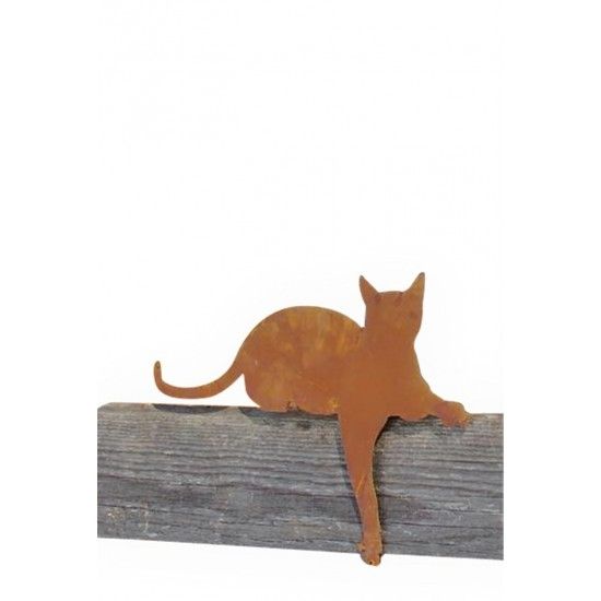 Deko Katzen und Mäuse Deko Katze für Kante - Pfote nach unten - Kantenhocker Katze liegend mit Pfote nach unten 45 cm lang
Hint