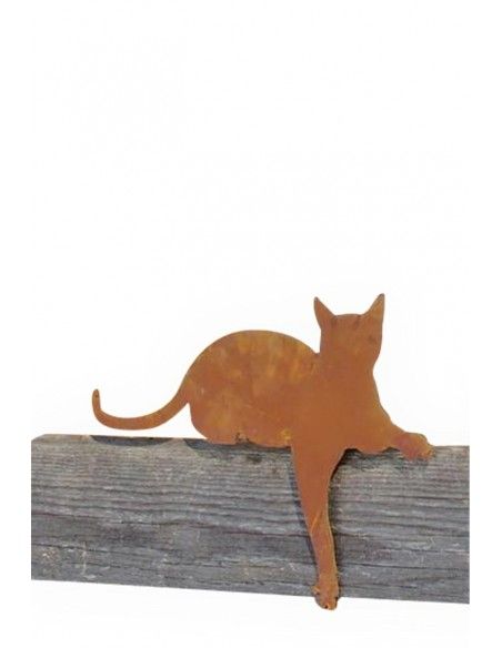 Deko Katzen und Mäuse Deko Katze für Kante - Pfote nach unten - Kantenhocker Katze liegend mit Pfote nach unten 45 cm lang
Hint