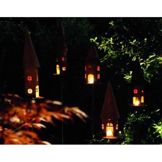 Vogelhäuser Vogelhaus rund Höhe 45 cm  - Vogelfutterhaus mit eckigen Fenstern Dieses Vogelfutterhaus aus Metall mit optionalem S