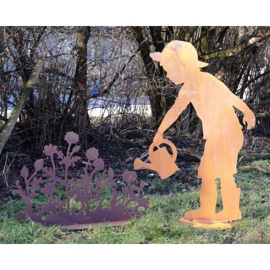 Gärtner Figur Gärtner Till mit Gießkanne auf Platte - Höhe 98 cm - Breite 65 cm lebensgroße Kinderfigur Produktdetails:
Höhe