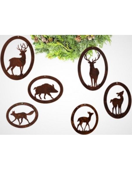 Wald + Wild Edelrost Wildanhänger - Reh - oval Höhe 16 cm Schöner Edelrost Wildanhänger "Reh" oval
Höhe 16 cm
Breite 15 cm
