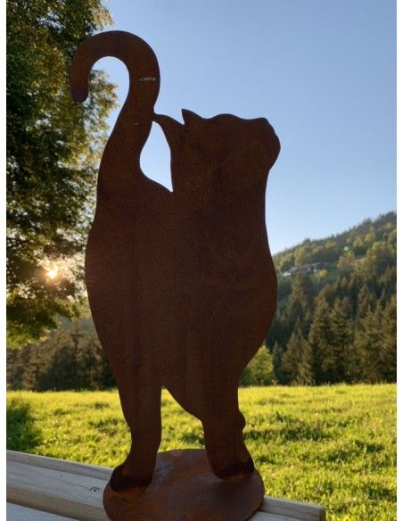 Deko Katzen und Mäuse Katze von Vorne nach oben schauend auf Platte 46 cm hoch Produktdetails:

Höhe 46
Breite 22cm
auf eine