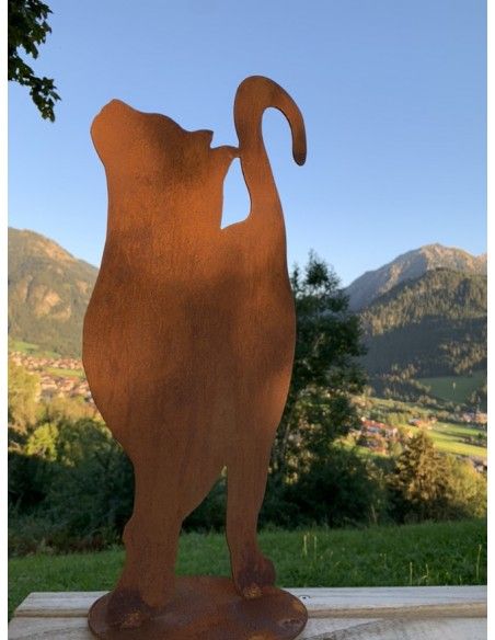 Deko Katzen und Mäuse Katze von Vorne nach oben schauend auf Platte 46 cm hoch Produktdetails:

Höhe 46
Breite 22cm
auf eine