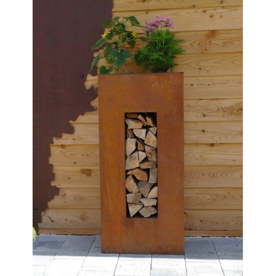 Säulen mit Pflanzboden Holzregal zum Bepflanzen, hochkant, Höhe 100 cm Außenmaß:
Höhe 100 cm
Breite 45 cm
Tiefe 27 cm
In