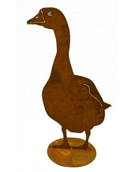 Enten und Gänse Deko Gans Metall - stehend von Vorne 60 cm hoch Höhe 60 cm,
auf Bodenplatte
 Enten und Gänse Deko Gans Metall - stehend von Vorne 60 cm hoch Höhe 60 cm,
auf Bodenplatte
