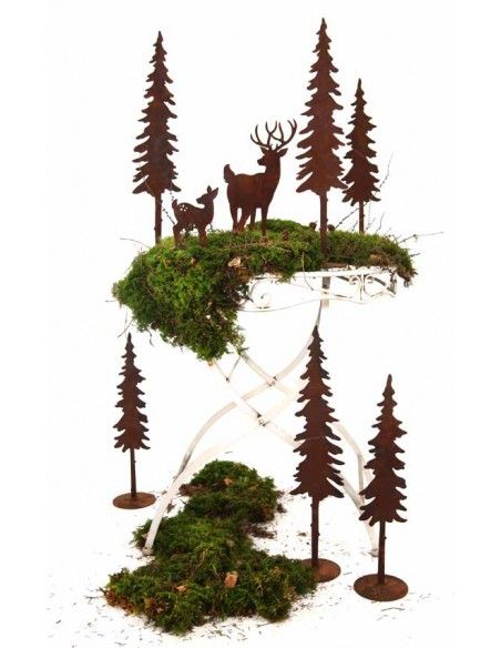 rostige Deko Hirsche und Rehe kleines Kitz auf Platte 18 cm hoch - nach hinten schauend 
Höhe 18cm
Breite 12cm
 rostige Deko Hirsche und Rehe kleines Kitz auf Platte 18 cm hoch - nach hinten schauend 
Höhe 18cm
Breite 12cm