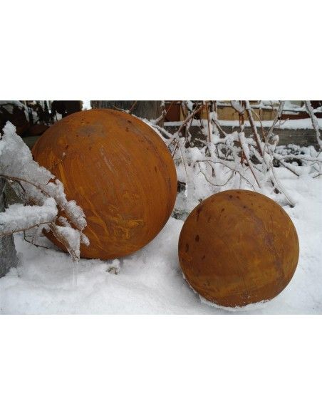 40 cm Kugeln Kugel Edelrost 40 cm Durchmesser 
Massive Edelrostkugel geschlossen
Ø 40 Durchmesser
mit einer speziellen Drückm