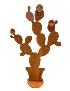 Blumen und Bäume Kaktus mit Goldpunkten 110 cm hoch Kaktus mit drei Blüten
Höhe: 110 cm
3 mm Stahl