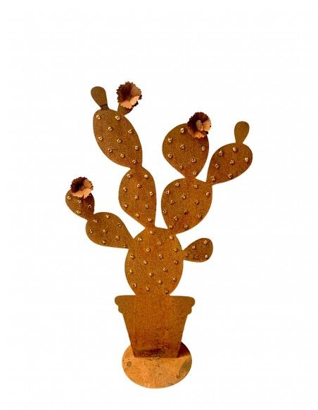Blumen und Bäume Kaktus mit Goldpunkten 100 cm hoch Kaktus mit drei Blüten
Höhe: 100 cm
3 mm Stahl