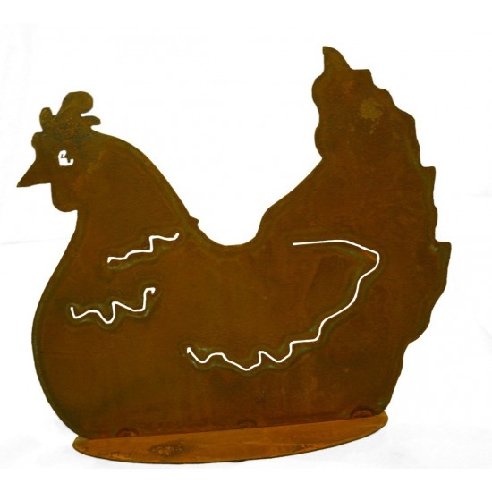 Gartendeko Henne Figur 