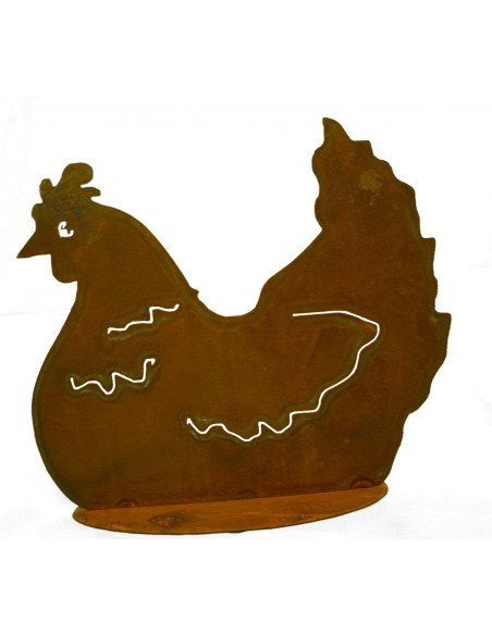 Gartendeko Henne Figur 