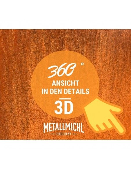 40 cm Kugeln Rost Gartenkugel mit Blättern -  außen + innen - Ø 40 cm Ø 40 cm
aufwändig gearbeitete Dekokugel aus rostigem Meta