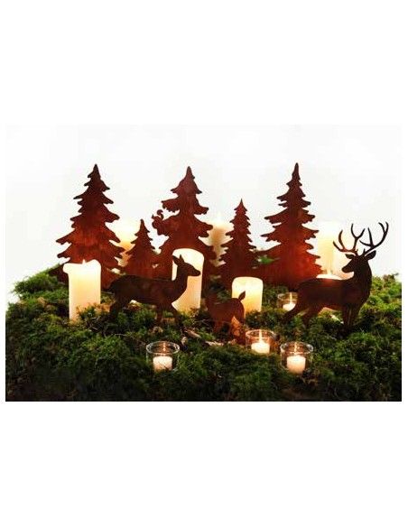 rostige Deko Hirsche und Rehe Hirschfamilie zum Stellen auf Stange, Länge 47 cm 
Höhe 25 cm
Länge 47 cm
 rostige Deko Hirsche und Rehe Hirschfamilie zum Stellen auf Stange, Länge 47 cm 
Höhe 25 cm
Länge 47 cm