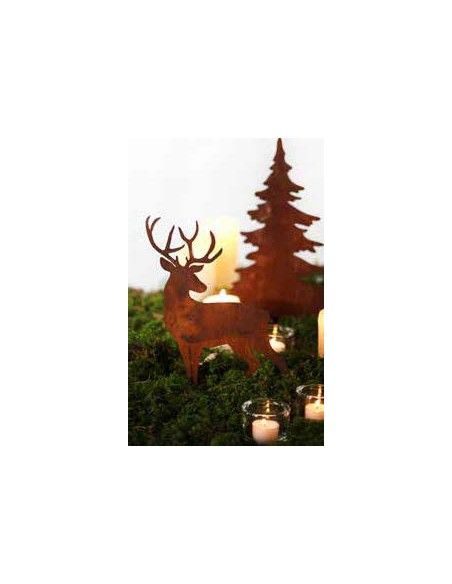 rostige Deko Hirsche und Rehe Hirschfamilie zum Stellen auf Stange, Länge 55 cm Höhe 38 cm
Länge 55 cm
mit 2 Querstangen zum S