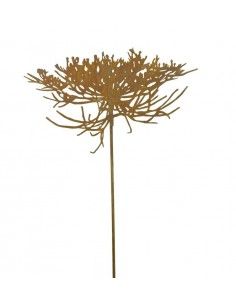 Blumenstecker Edelrost Blüte Queen Anne's Lace  (Wilde Möhre)  40 cm breit Edelrost Blüte Queen Anne's Lace zur Dekoration von B