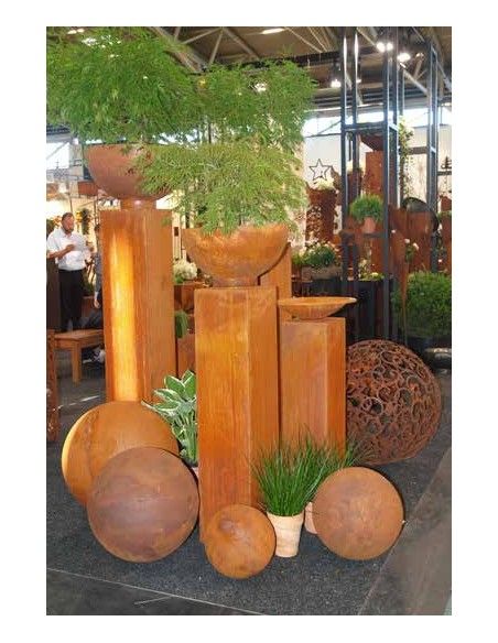 Rechteckige Säulen Edelrost Podest  80 cm hoch Säule 
Länge 40 cm
Breite 40 cm
Höhe 80 cm
unten offen und somit umgedreht al Rechteckige Säulen Edelrost Podest  80 cm hoch Säule 
Länge 40 cm
Breite 40 cm
Höhe 80 cm
unten offen und somit umgedreht al