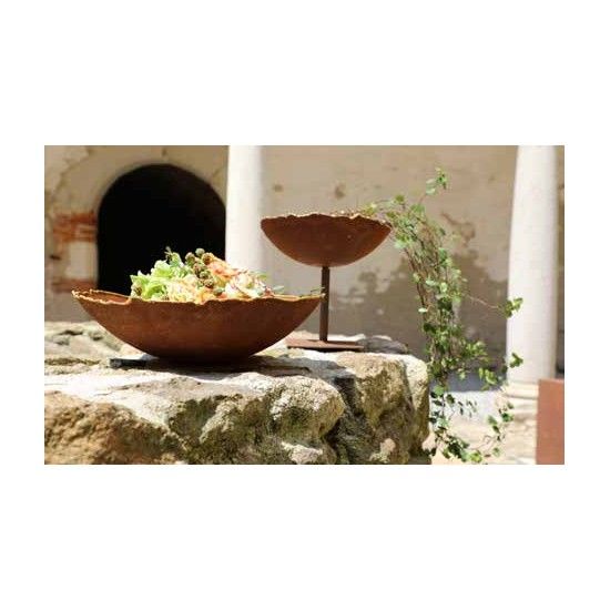 Edelrost Deko Mit Gold Verzierungen Ripple Schale mit Goldrand mit kurzem Stab Ø 27cm Ripple Schale mit Goldrand

Ø 27cm
Gold