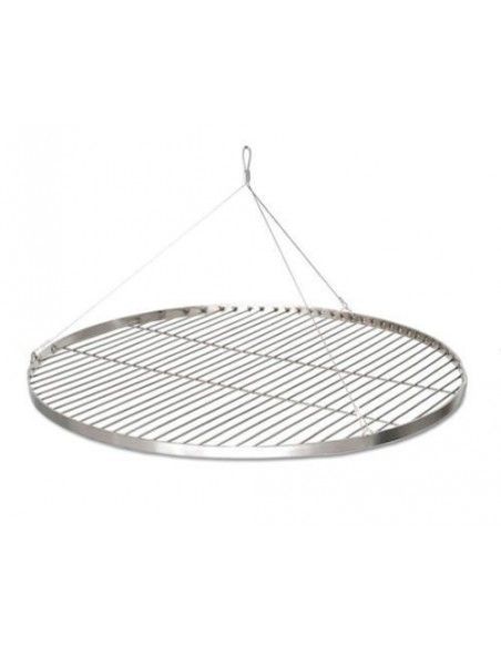 Grillstelle im Industrie Design XL Edelstahl Grillrost 100 cm Ø für