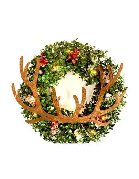 Bastelideen mit Metall und Rost Hirschgeweih 30 cm zum Einarbeiten - Deko-Geweih Metall Hirschgeweih zum Einarbeiten in Gestecke