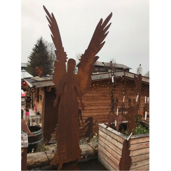 Rost Engelfiguren groß ab 100 cm für den Garten  Engel - Celeste - XXL 300 cm hoch - lebensgroße Engelfigur 
unser größter Edel