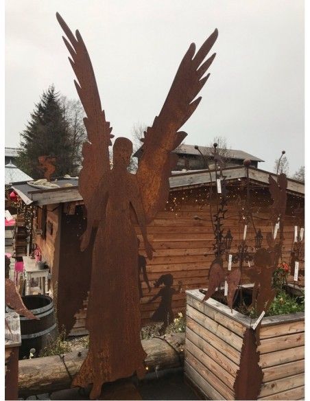 Rost Engelfiguren groß ab 100 cm für den Garten  Engel - Celeste - XXL 300 cm hoch - lebensgroße Engelfigur 
unser größter Edel