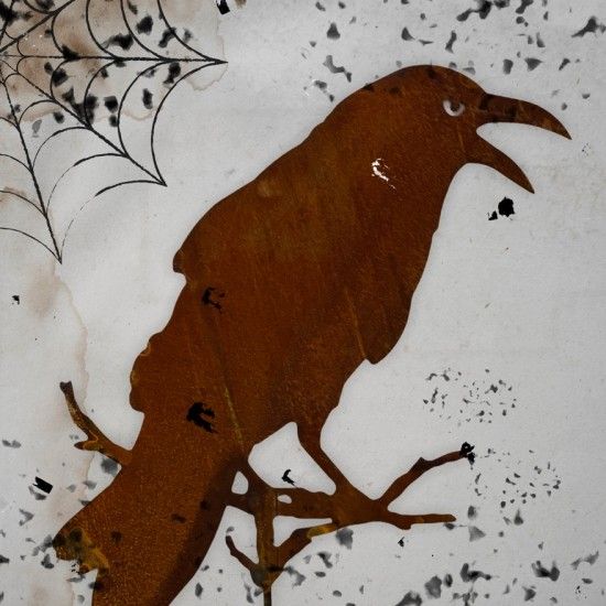 Vogel Deko Gartenstecker Rabe auf Ast sitzend - 48 cm zzgl. Stab 120 cm Dieser Rabe sorgt für ruhige Gärten. Der lebensecht wirk