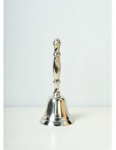 Weihnachtsdeko Tischglocke - Glenda - Silber 6 x 15 cm  2