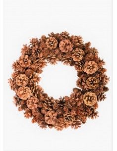 Weihnachtsdeko Zapfenkranz - Silvanus - Natur 36 cm Ø