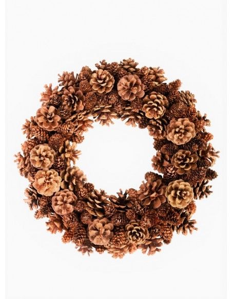 Weihnachtsdeko Zapfenkranz - Silvanus - Natur 46 cm  Weihnachtsdeko Zapfenkranz - Silvanus - Natur 46 cm