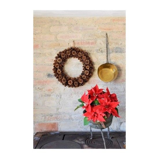 Weihnachtsdeko Zapfenkranz - Silvanus - Natur 46 cm Ø
