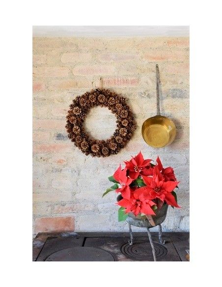 Weihnachtsdeko Zapfenkranz - Silvanus - Natur 46 cm Ø  Weihnachtsdeko Zapfenkranz - Silvanus - Natur 46 cm Ø
