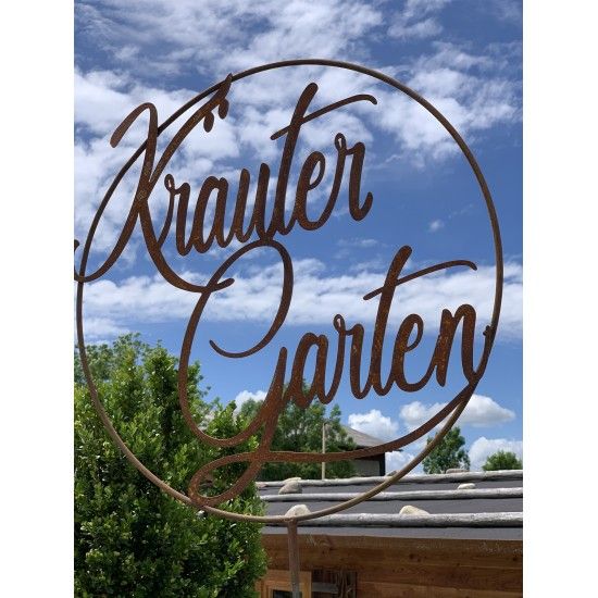 Neuheiten Saremo Kräutergarten im Ring mit Steckverbindung Edelrost "Kräutergarten im Ring mit Steckverbindung