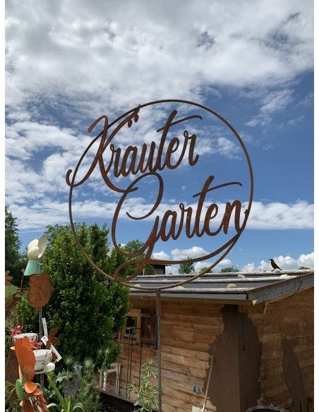 Kräuterstecker Kräutergarten im Ring mit Steckverbindung Edelrost "Kräutergarten im Ring mit Steckverbindung Kräuterstecker Kräutergarten im Ring mit Steckverbindung Edelrost "Kräutergarten im Ring mit Steckverbindung