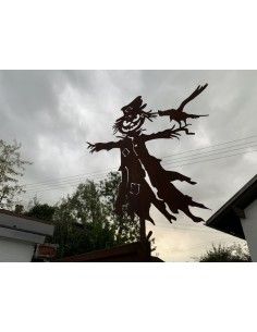 Herbstdeko Vogelscheuche 80 cm groß 2