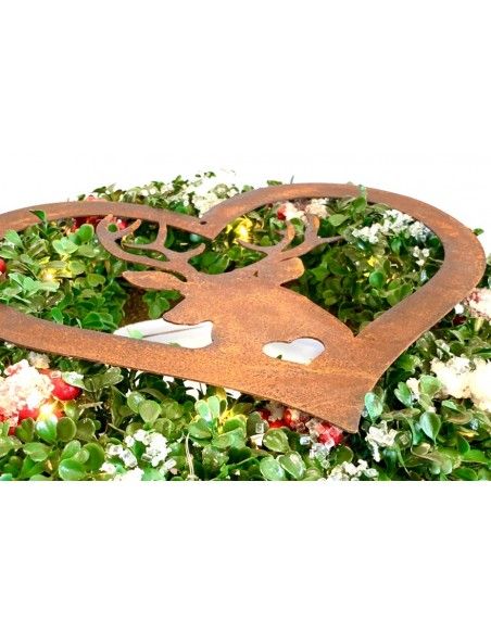 rostige Deko Hirsche und Rehe Deko Hirsch im Herz zum Hängen - Höhe 25 cm - klein 
Deko Herz mit Hirsch zum Hängen
Höhe 25 cm
 rostige Deko Hirsche und Rehe Deko Hirsch im Herz zum Hängen - Höhe 25 cm - klein 
Deko Herz mit Hirsch zum Hängen
Höhe 25 cm