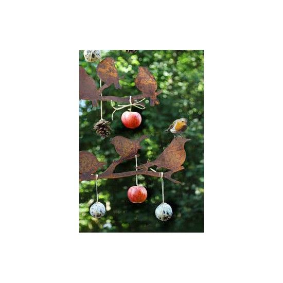 Vogel Deko Deko Baum Metall mit Vögeln - 120 cm hoch 
Höhe 120 cm
hinten mit einem Rohr für Eisenstange oder Platte
