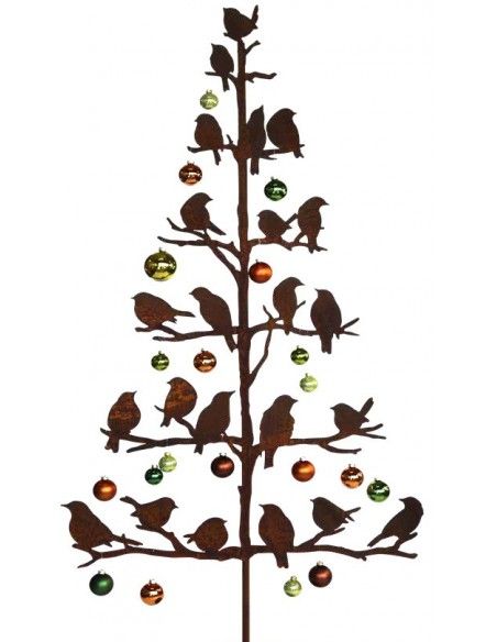 Vogel Deko Deko Baum Metall mit Vögeln - 120 cm hoch 
Höhe 120 cm
hinten mit einem Rohr für Eisenstange oder Platte
