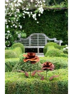 Rosen Gartenstecker Rose Ø 20 cm - ca. 85 cm Höhe - klein Höhe: ca 85 cm
Ø Blüte: ca 20 cm
