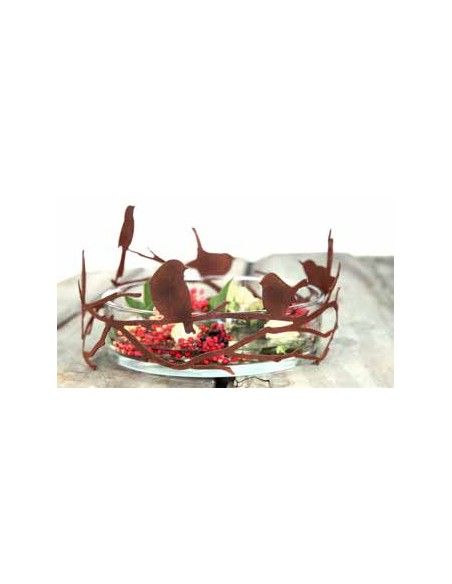 Weihnachtsdeko Vögel auf Astring zum Hängen und Stellen - Durchmesser 35 cm Durchmesser 35 cm
Höhe 20 cm
