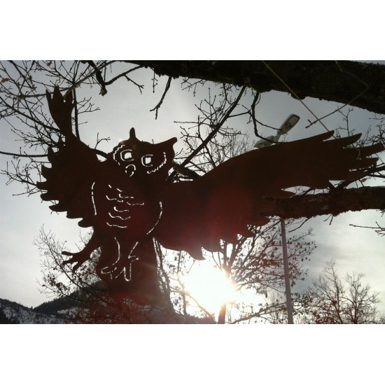 Garten Eule lebensgroß Dekoobjekt