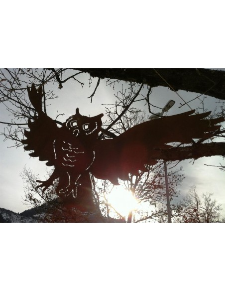 Garten Eule lebensgroß Dekoobjekt