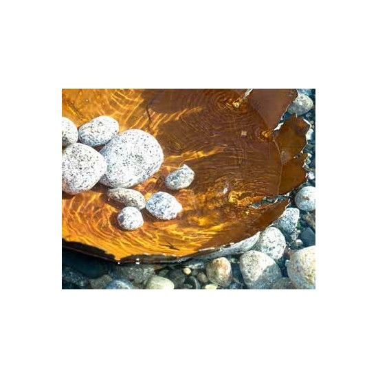 Pflanzgefäße + Schalen + Kronen Dekoschale mit Rissen auf Platte 35 cm Durchmesser Außergewöhnliche Dekoschale die Du bepflanzen